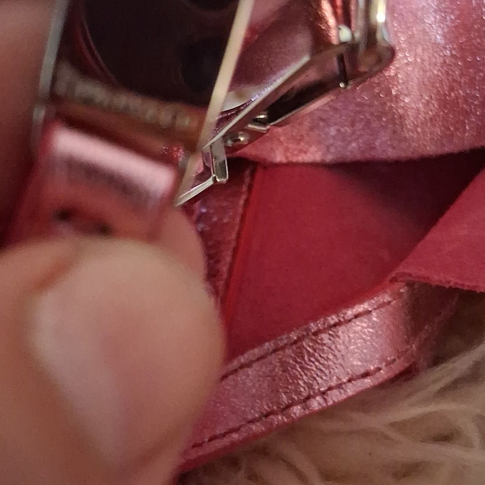 NWOT TIFFANY & CO  Pink Women's Reversible Suede And Pink Metallic Bag - Picture 10 of 13